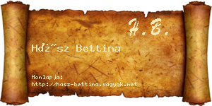 Hász Bettina névjegykártya