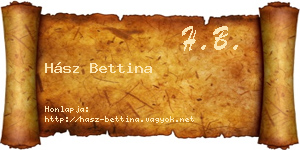 Hász Bettina névjegykártya